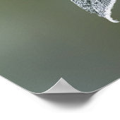 kant op bladeren poster (Hoek)