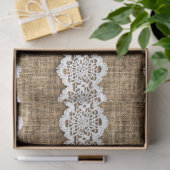 Kant op Burlap Patroon Meubels Decoupage Tissuepapier (Geschenk)