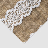 Kant op Burlap Patroon Meubels Decoupage Tissuepapier (Detail)