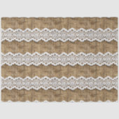 Kant op Burlap Patroon Meubels Decoupage Tissuepapier (Voorkant)