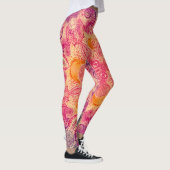 Kant Ornament Mandala: Ronde Waterverf Ontwerp Leggings (Rechts)