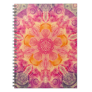 Kant Ornament Mandala: Ronde Waterverf Ontwerp Notitieboek
