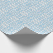 Kant over blauwe Bruids Huwelijk Cadeaupapier (Hoek)