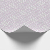 Kant over lavendel roze  Bruids Huwelijk Cadeaupapier (Hoek)
