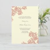  kant | papaver | Huwelijksuitnodiging Kaart (Staand voorkant)