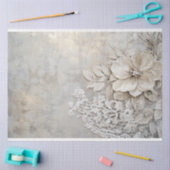 Kant patina, en Floral embossment Tissuepapier (Craft)