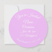 Kant patroon gradiënt roze goud paarse kaart (Achterkant)