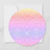 Kant patroon gradiënt roze goud paarse kaart (Voorkant)