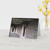 Kant Quote Cloisters Dark Hallway Angst voor schad Kaart (Gele Bloem)