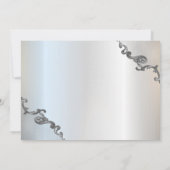 kant rand zilver Sla de datum Save The Date (Achterkant)