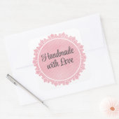 Kant Roze Bedankt Sticker Vel  (Envelop)