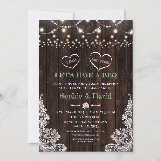 Kant Roze Blush Bloem Slinger Lichtjes Schuur Ik D Kaart (Voorkant)