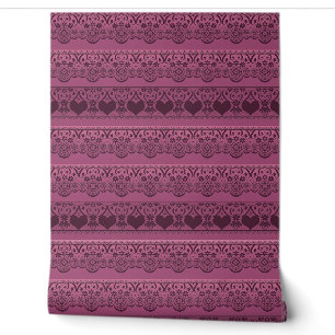 kant roze bruin openwerk voor decoratie behang