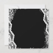 Kant Roze Zwarte Ballerina Tutu Baby shower Kaart (Achterkant)