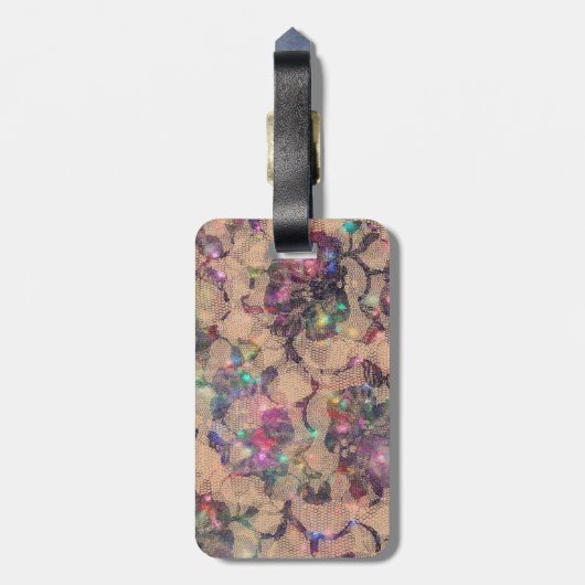  kant Rozen Bagagelabel (Achterkant verticaal)