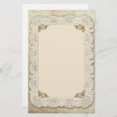  kant, Rozen en Damask Briefpapier (Voorkant / Achterkant)