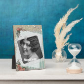  kant Rozen en parels Art Plaque Fotoplaat (Zijkant)