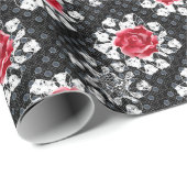 Kant Rozen Goth Zware Metal Cadeaupapier (Rol Hoek)