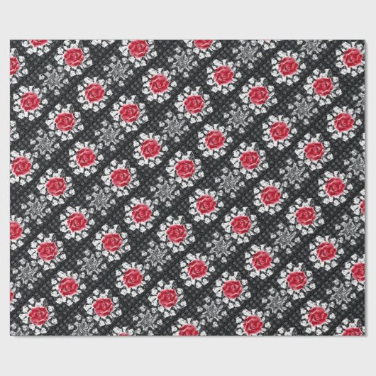 Kant Rozen Gothic Heavy Metal Cadeaupapier (Vlak)