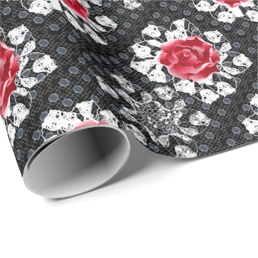 Kant Rozen Gothic Heavy Metal Cadeaupapier (Rol Hoek)