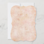  kant Rozen Oud papier Baby shower Uitnodigen Kaart (Achterkant)