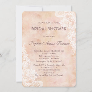 kant Rozen Oud papier Vrijgezellenfeest Uitnodige Kaart