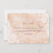 Kant Rozen Oude Papier Bloemenmeisje Bruiloft (Achterkant)