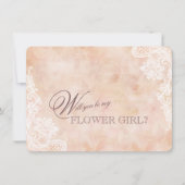 Kant Rozen Oude Papier Bloemenmeisje Bruiloft (Voorkant)