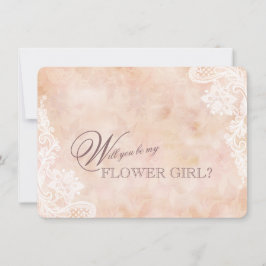 Kant Rozen Oude Papier Bloemenmeisje Bruiloft