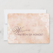 Kant Rozen Oude Papier Trouwmatron van Eer (Voorkant)