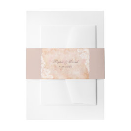  kant Rozen Oude papieren bruiloft Uitnodigingen Wikkel