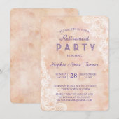  kant Rozen oude papieren pensioenfeest Kaart (Voorkant / Achterkant)