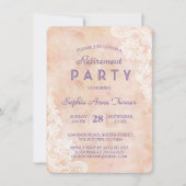  kant Rozen oude papieren pensioenfeest Kaart (Voorkant)