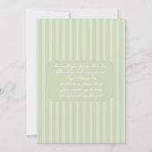 Kant Sage Groen Baby Borrel Kaart (Achterkant)