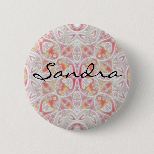 kant, Sandra Ronde Button 5,7 Cm (Voorkant)