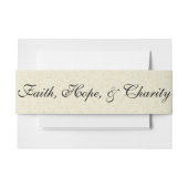 Kant Schrift Christelijk Katholiek Bruiloft Uitnodigingen Wikkel (Voorkant Voorbeeld)