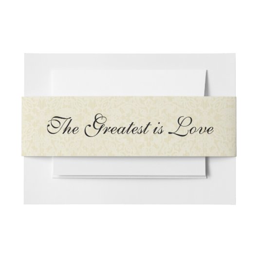  Kant Schrift Christelijk Katholiek Bruiloft Uitnodigingen Wikkel (Voorkant Voorbeeld)