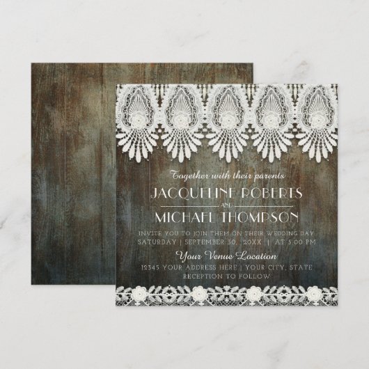 kant schuur hout rustiek land Westerne schuur Kaart (Voorkant / Achterkant)