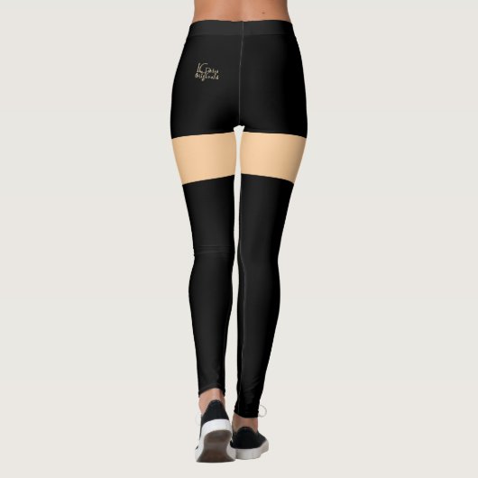 Kant Shorts Illusie Leggings (Achterkant)