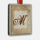  kant sieraden Monogram Initiaal Ornament (Rechts)
