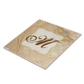 kant sieraden Victori Monogram Display Tegel Tegeltje (Zijkant)