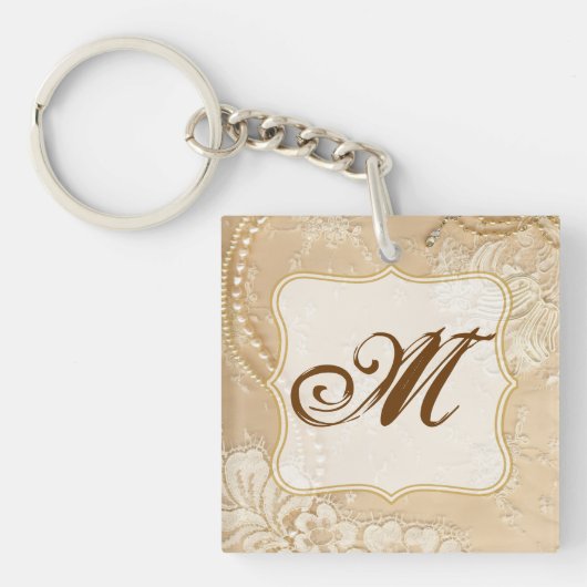 kant sieraden Victoriaans Sleutelhanger (Voorkant)