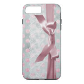  kant, stippen en lint Case-Mate iPhone case (Achterkant)