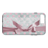  kant, stippen en lint Case-Mate iPhone case (Achterkant (Horizontaal))