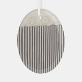 Kant stof textiel textuur, achtergrond patroon. glas ornament (Voorkant links)