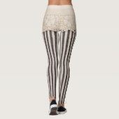 Kant stof textiel textuur, achtergrond patroon. leggings (Achterkant)