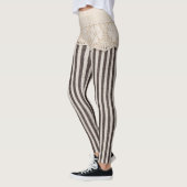 Kant stof textiel textuur, achtergrond patroon. leggings (Links)