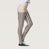 Kant stof textiel textuur, achtergrond patroon. leggings (Rechts)