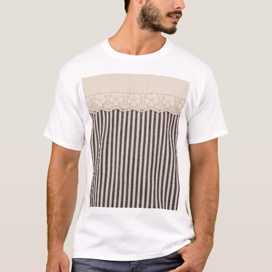 Kant stof textiel textuur, achtergrond patroon. t-shirt (Voorkant)