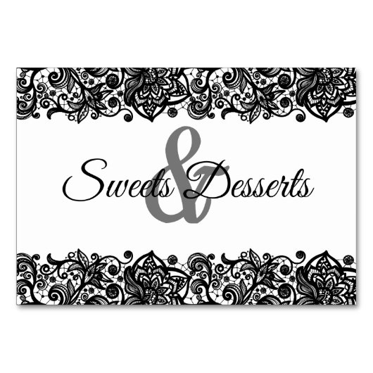 Kant Sweets & Desserts Tafel Teken Kaart (Voorkant)